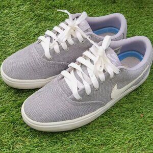 Nike SB Check Solar Sneakers Women's Size 9 921464-002 Gray White Casual Skater